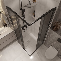 Niagara Душевой уголок Nova 100x100 NG-2824-34BLACK – фотография-5